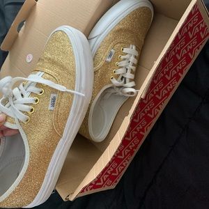 Vans authentic glitter (gold)